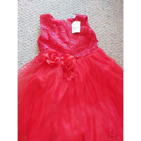 Girls size 18/160 Formal Christmas Dress,nwt - Picture 4 of 10